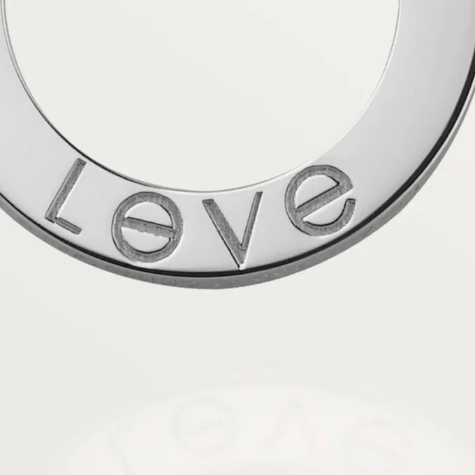 Collar Love, 3 diamantes – Oro blanco, Diamantes – Cartier