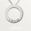 Collar Love, 3 diamantes – Oro blanco, Diamantes – Cartier