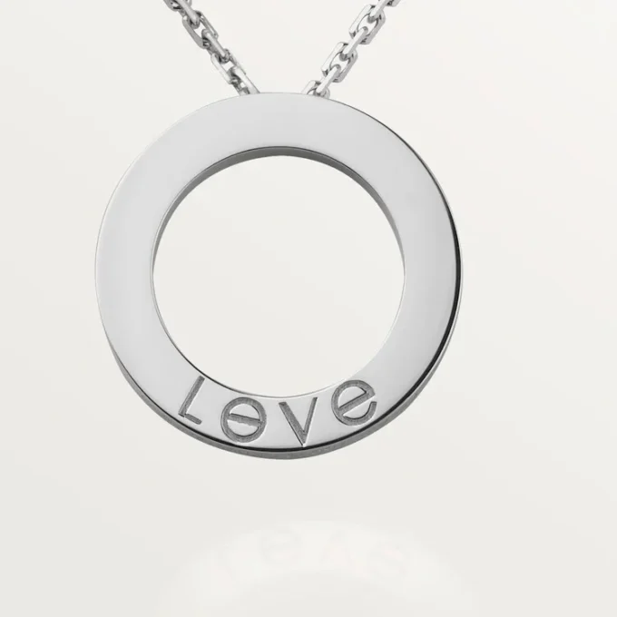 Collar Love, 3 diamantes – Oro blanco, Diamantes – Cartier