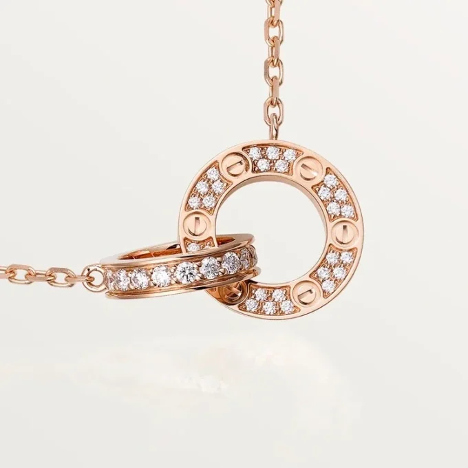 Collar Love – Oro rosa, diamantes – Cartier
