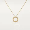 Collar Love, pavé de diamantes – Oro amarillo, diamantes – Cartier