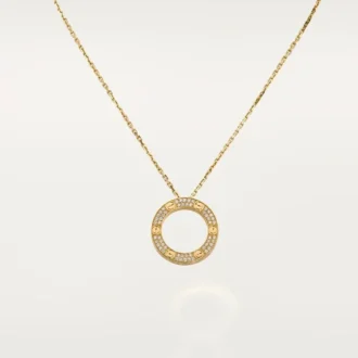 Collar Love, pavé de diamantes – Oro amarillo, diamantes – Cartier
