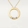 Collar Love, pavé de diamantes – Oro amarillo, diamantes – Cartier