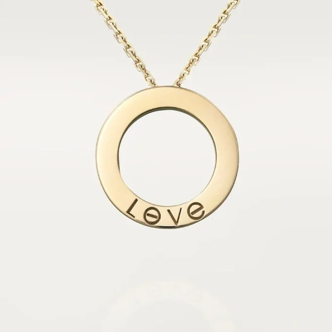 Collar Love, pavé de diamantes – Oro amarillo, diamantes – Cartier