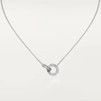 Collar Love, pavé de diamantes – Oro blanco, diamantes – Cartier