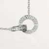 Collar Love, pavé de diamantes – Oro blanco, diamantes – Cartier
