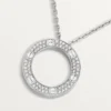 Collar Love, pavé de diamantes – Oro blanco, diamantes – Cartier