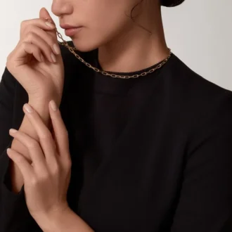 Collar Santos de Cartier, cadena, modelo pequeño