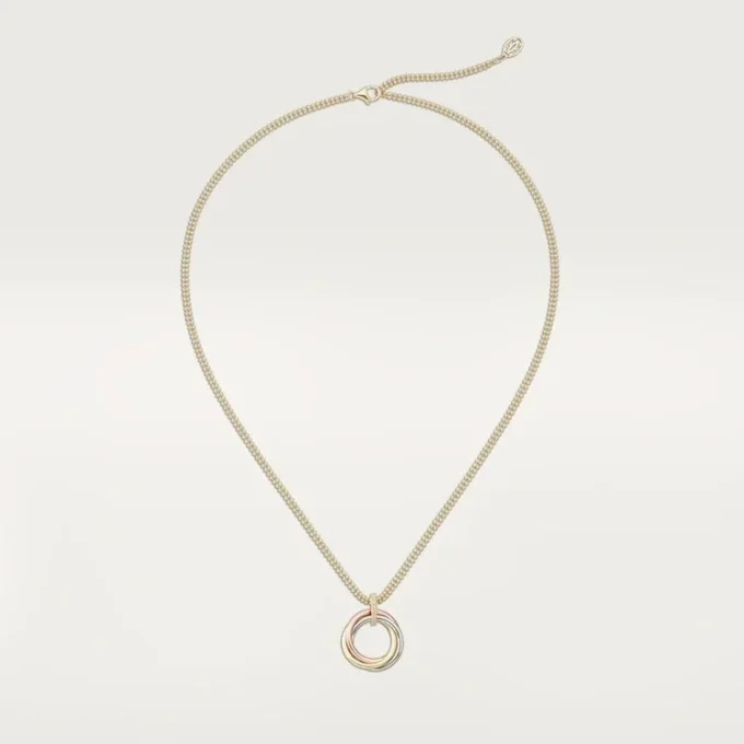 Collar Trinity con cadena de diamantes en oro tricolor | Cartier Us