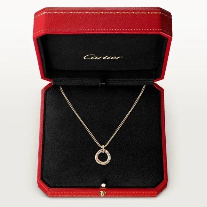 Collar Trinity con cadena de diamantes en oro tricolor | Cartier Us