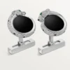 Gemelos Panthere De Cartier – Oro blanco rodiado, diamantes, esmeraldas, ónix – Cartier Gemelos Panthere De Cartier – Oro blanco rodiado, diamantes, esmeraldas, ónix – Cartier