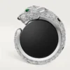 Gemelos Panthere De Cartier – Oro blanco rodiado, diamantes, esmeraldas, ónix – Cartier Gemelos Panthere De Cartier – Oro blanco rodiado, diamantes, esmeraldas, ónix – Cartier
