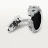 Gemelos Panthere De Cartier – Oro blanco rodiado, diamantes, esmeraldas, ónix – Cartier Gemelos Panthere De Cartier – Oro blanco rodiado, diamantes, esmeraldas, ónix – Cartier