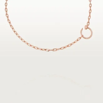 Juste Un Clou – Collar de cadena con diamantes en oro rosa | Cartier EE. UU.