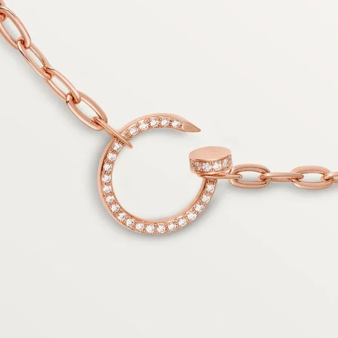 Juste Un Clou – Collar de cadena con diamantes en oro rosa | Cartier EE. UU.