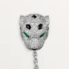Panthere De Cartier Accesorios de elegancia masculina – Joya de bolsillo Panthere De Cartier de diamantes y oro – Cartier Panthere De Cartier Accesorios de elegancia masculina – Joya de bolsillo Panthere De Cartier de diamantes y oro – Cartier