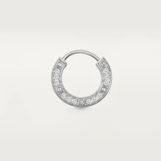 Pendiente individual Love – Oro blanco, diamantes – Cartier