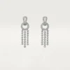 Pendientes Agrafe, diamantes de talla brillante, pavé