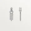 Pendientes Agrafe, diamantes de talla brillante, pavé