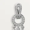 Pendientes Agrafe, diamantes de talla brillante, pavé