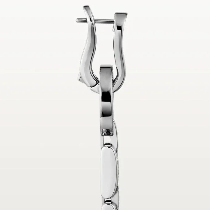 Pendientes Agrafe – Oro blanco, diamantes – Cartier