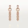 Pendientes Agrafe – Oro rosa, diamantes – Cartier