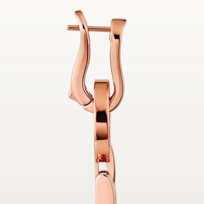 Pendientes Agrafe – Oro rosa, diamantes – Cartier