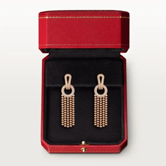 Pendientes Agrafe, semipavé