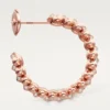 Pendientes de aro Clash de Cartier, modelo pequeño, pavé