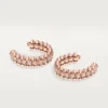Pendientes de aro Clash de Cartier, modelo pequeño, pavé
