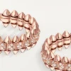 Pendientes de aro Clash de Cartier, modelo pequeño, pavé