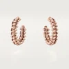 Pendientes de aro Clash De Cartier – Oro rosa, pequeños | Cartier Us