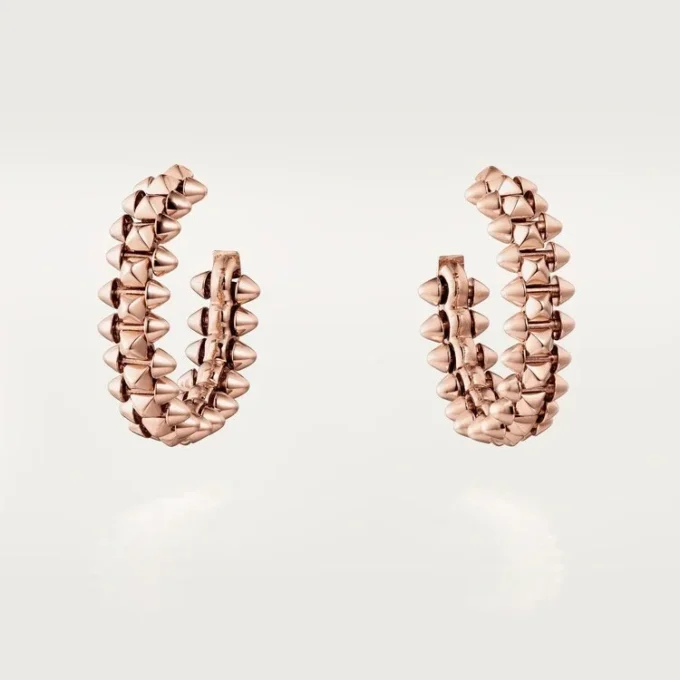 Pendientes de aro Clash De Cartier – Oro rosa, pequeños | Cartier Us