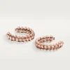 Pendientes de aro Clash De Cartier – Oro rosa, pequeños | Cartier Us