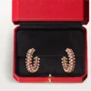 Pendientes de aro Clash De Cartier – Oro rosa, pequeños | Cartier Us