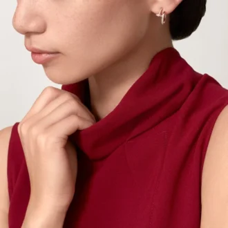 Pendientes de aro con diamantes Juste Un Clou, oro rosa | Cartier EE. UU.