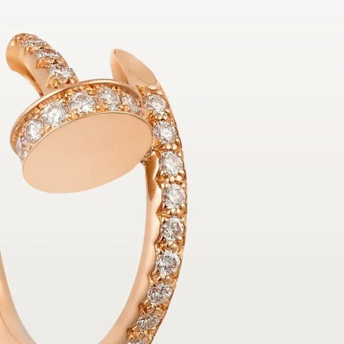 Pendientes de aro con diamantes Juste Un Clou, oro rosa | Cartier EE. UU.