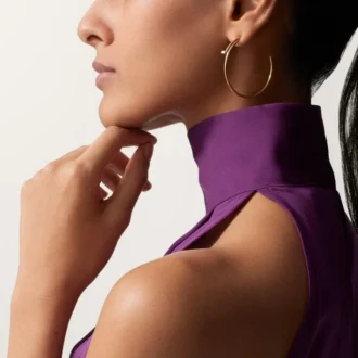 Pendientes de aro Juste Un Clou, modelo grande