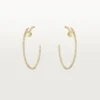 Pendientes de aro Juste Un Clou, modelo grande, pavé