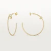 Pendientes de aro Juste Un Clou, modelo grande, pavé
