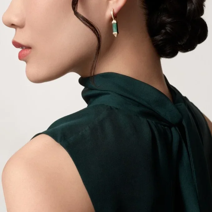 Pendientes de botón Les Berlingots De Cartier, diamantes