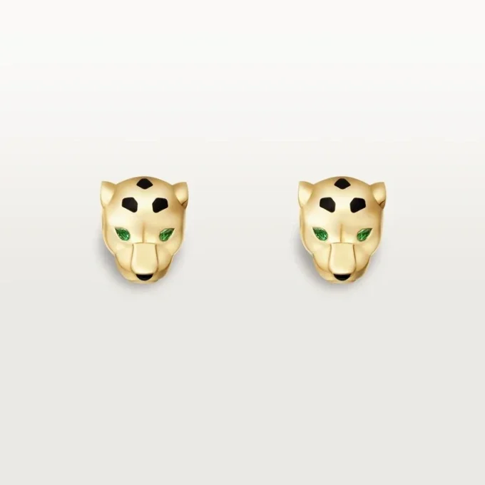 Pendientes de botón Panthere de Cartier