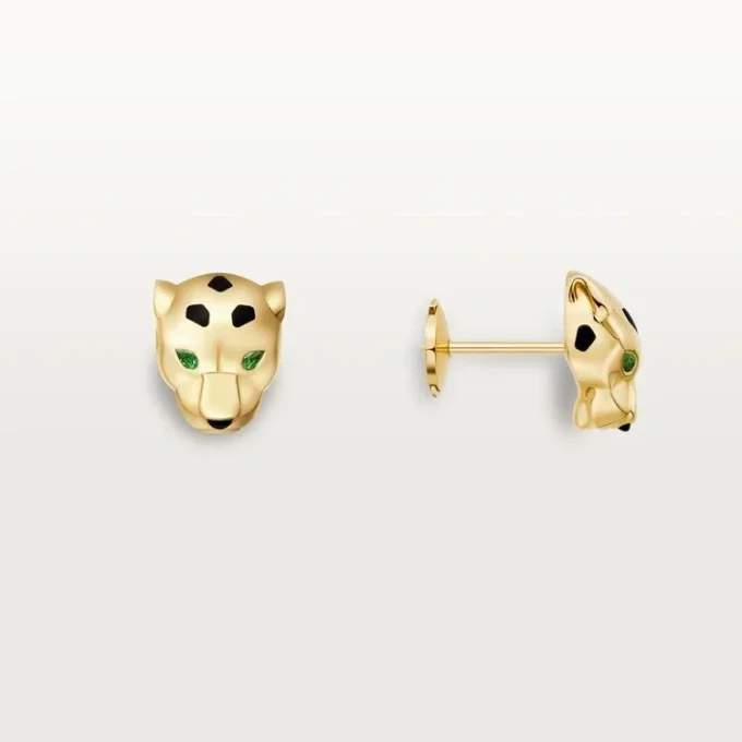 Pendientes de botón Panthere de Cartier