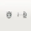 Pendientes de botón Panthere De Cartier, con pavé