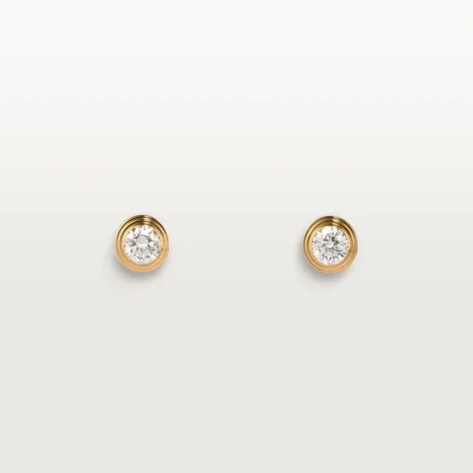Pendientes Diamants Légers, mm – Oro amarillo, diamantes – Cartier