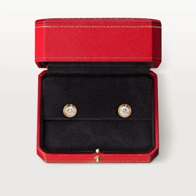 Pendientes Diamants Légers, mm – Oro amarillo, diamantes – Cartier