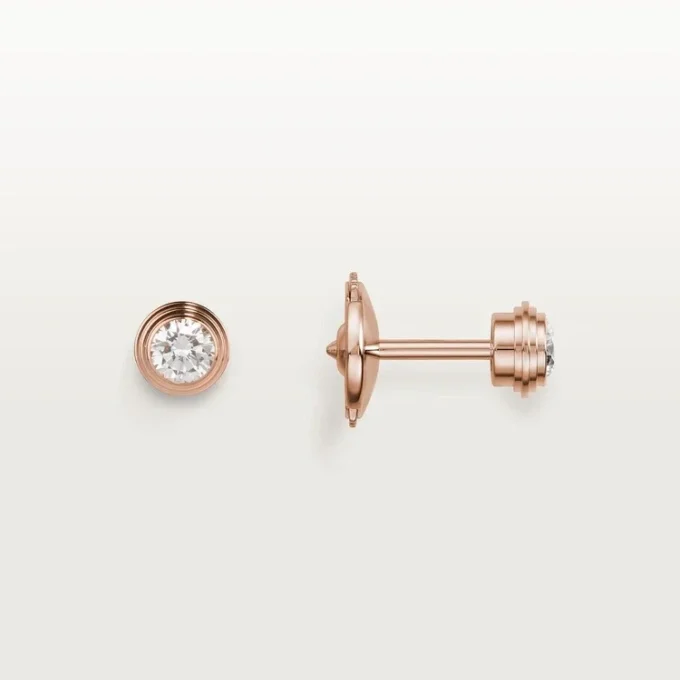 Pendientes Diamants Légers, mm – Oro rosa, diamantes – Cartier