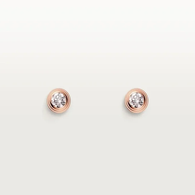Pendientes Diamants Légers – Oro rosa, diamantes – Cartier
