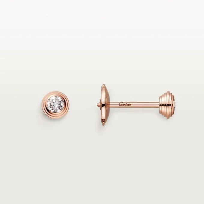 Pendientes Diamants Légers – Oro rosa, diamantes – Cartier