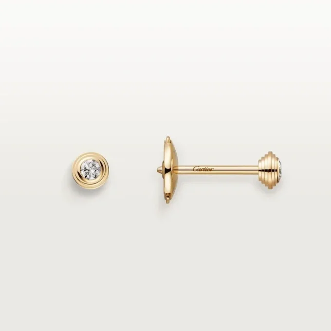 Pendientes Diamants Légers XS – Oro amarillo, diamantes – Cartier